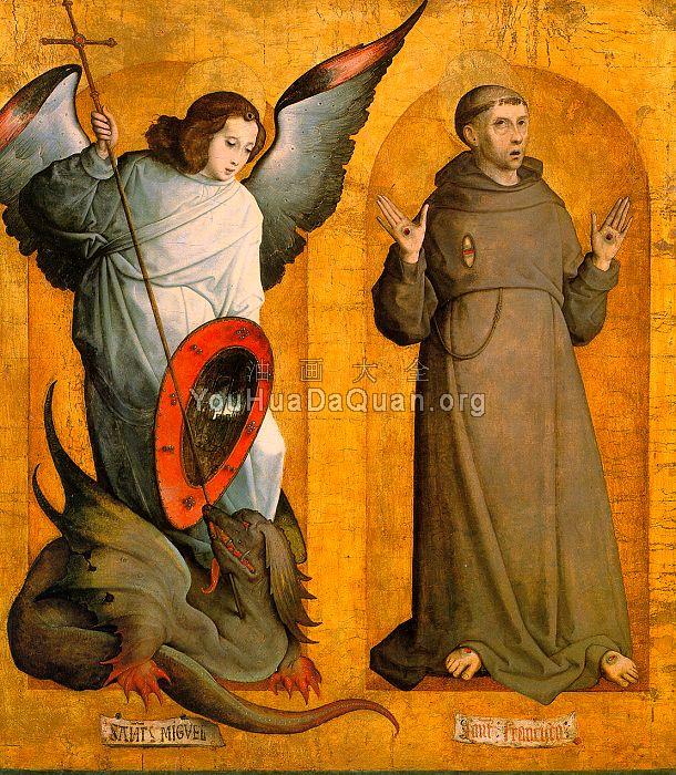 Saints Michael and Francis - 胡安·德·弗兰德斯